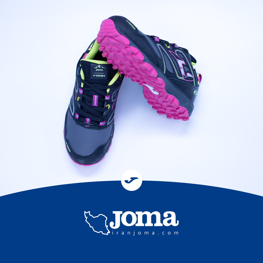 کتونی بچگانه جوما مدلTRAIL-RUNNING SHOES VORA JR 23 JUNIOR BLACK FUCHSIA