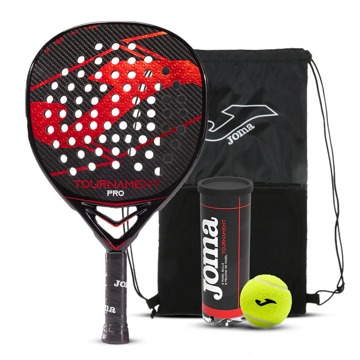 راکت پدل برند جوما مدل Padel racket TOURNAMENT PRO black red 2025 - Image 5