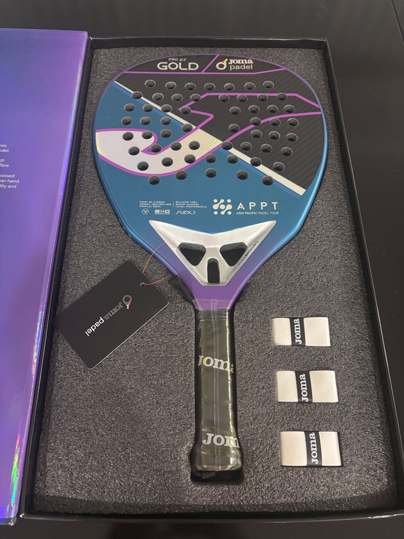 راکت حرفه اي مسابقات پدل جوما مدل APPT Violet Black - Image 7